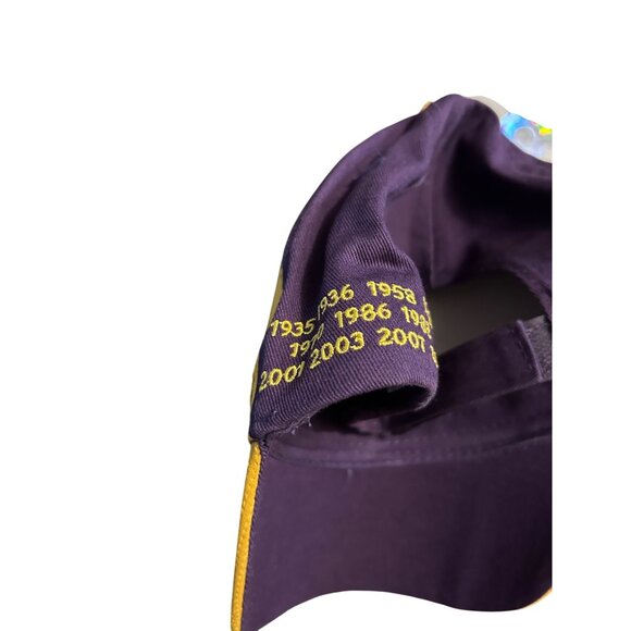 LSU tigers Southeastern Conference Champions Baseball Cap Cotton Purple & Gold - Picture 3 of 5